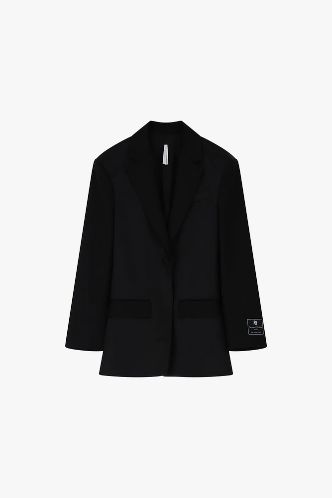 Satin Detail Blazer