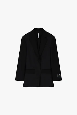 Satin Detail Blazer