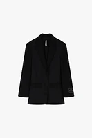 Satin Detail Blazer