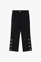 Button Detailed Trousers