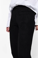 Pantalon effet daim