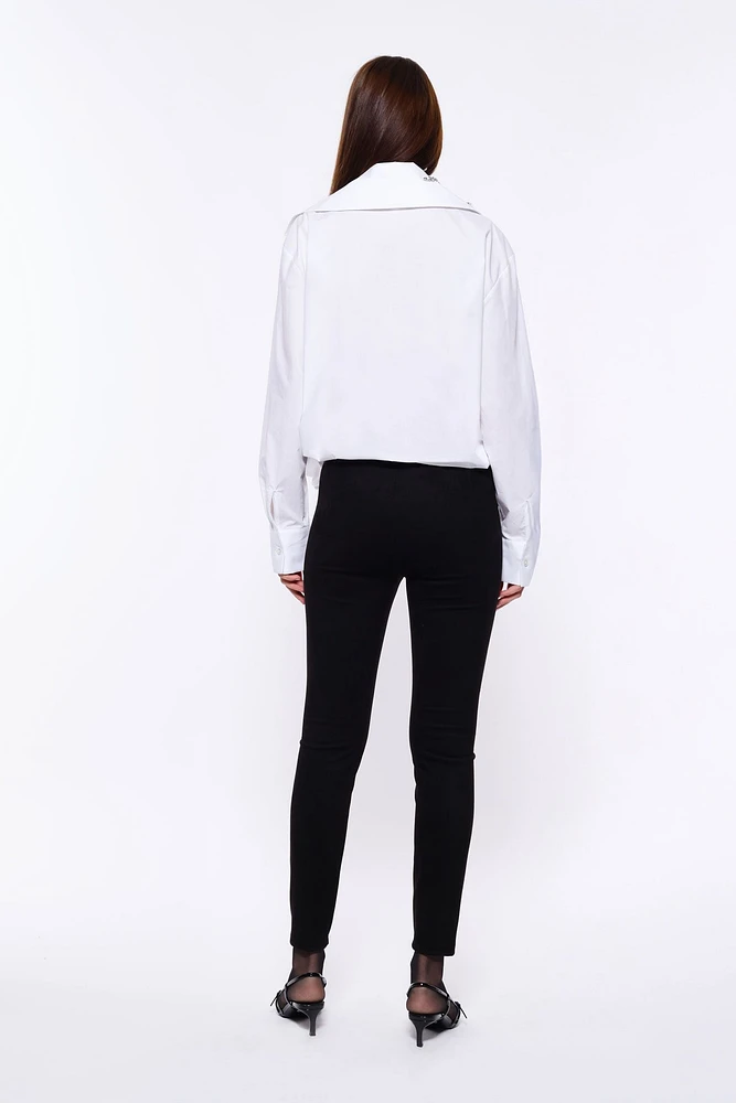 Pantalon effet daim