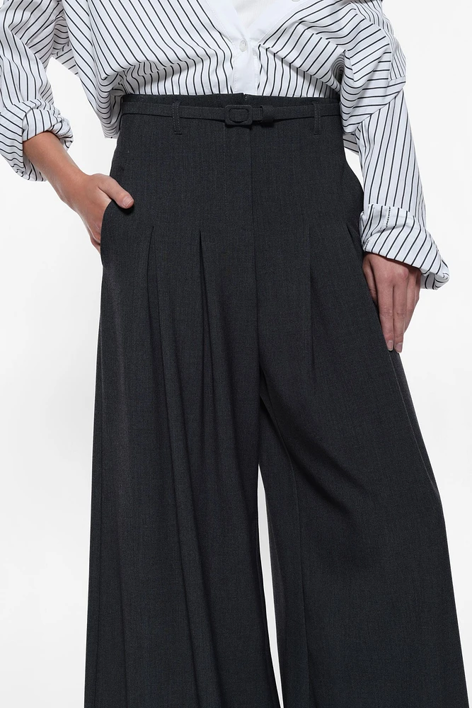 Pantalon Palazzo avec ceinture