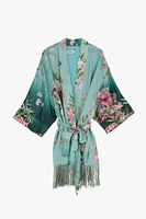 Floral Print Kimono