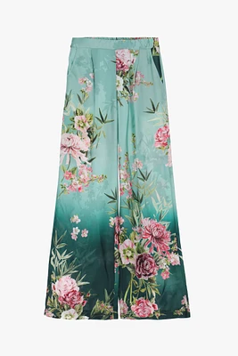 Floral Print Trousers