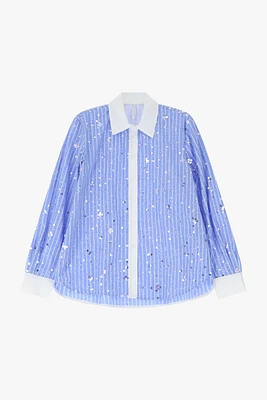 Chemise rayée à paillettes