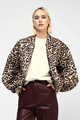 Veste à imprimé animalier