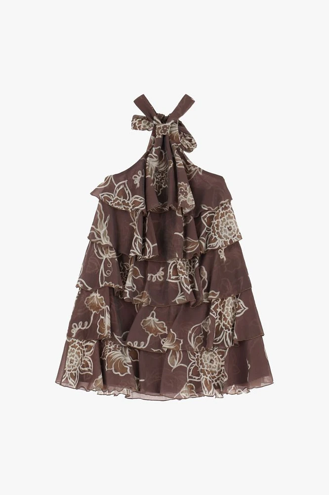 Ruffled Mini Dress