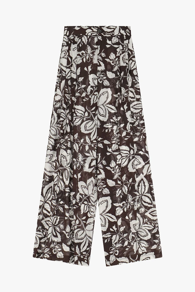 Floral Printed Tousers