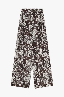 Floral Printed Tousers