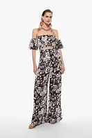 Floral Printed Tousers