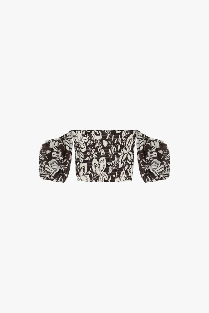 Cropped Off-Shoulder Top