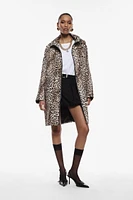 Manteau à imprimé animalier