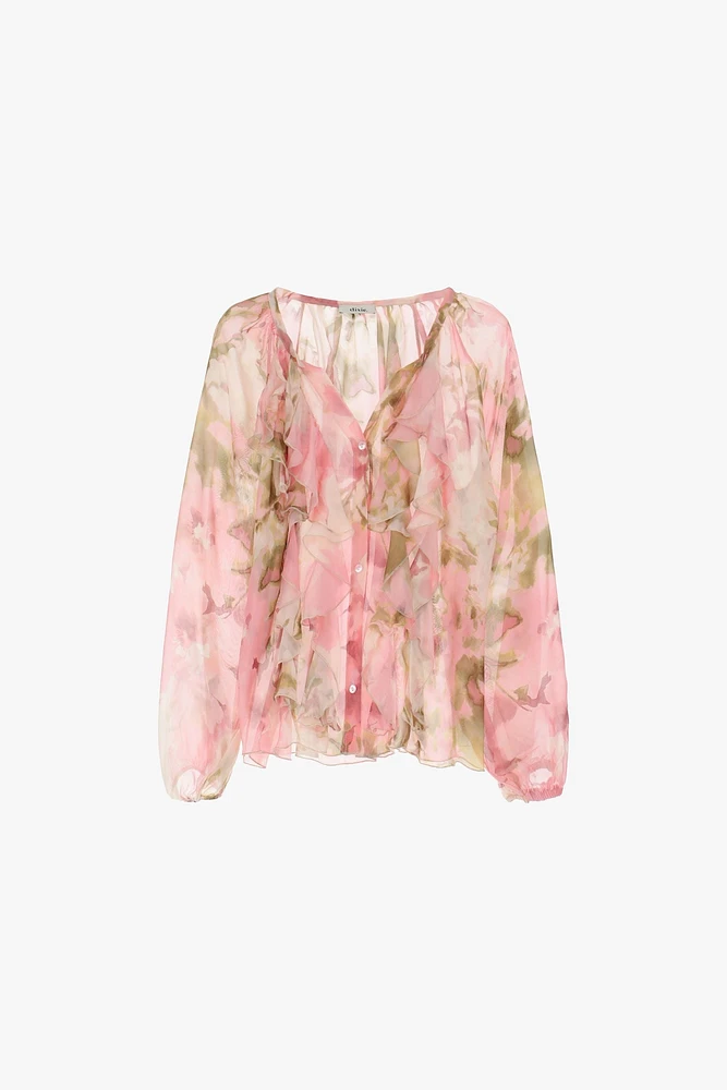 Flowing Floral Blouse