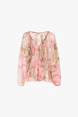Flowing Floral Blouse