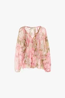 Flowing Floral Blouse