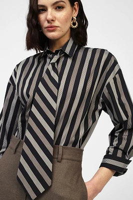 Striped Tie Shirt