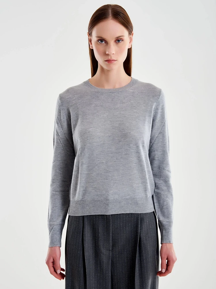 Fine Knit Wool Sweater