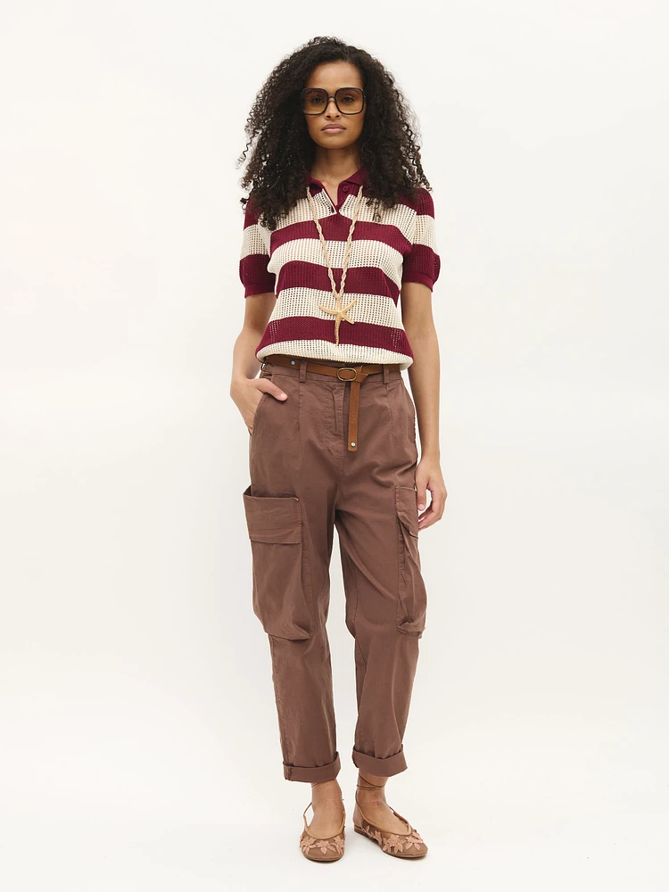 Belted Cargo Pants