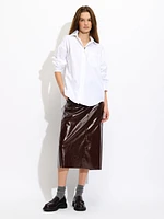 Chemise à boutons surdimensionnée