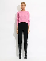 Pull en maille torsadée