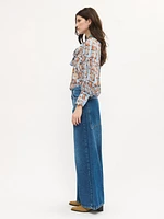 Oversized Back Pocket Jeans