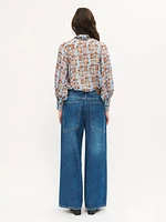 Oversized Back Pocket Jeans