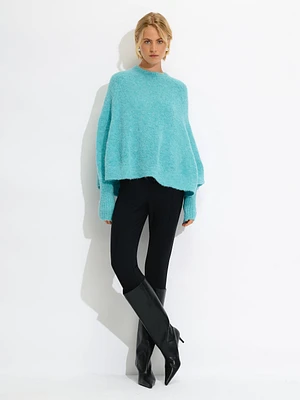Pull oversize en mélange d'alpaga