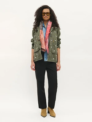 Rhinestone Detail Jacket