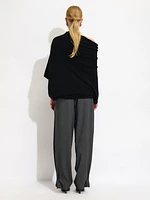 Pull en maille asymétrique