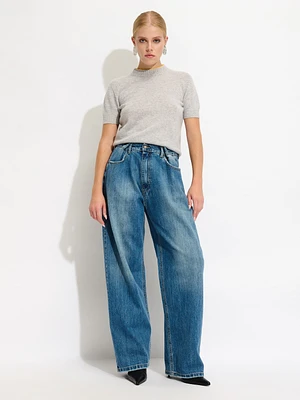 Loose Fit Wide Leg Jeans