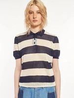 Polo en tricot ray
