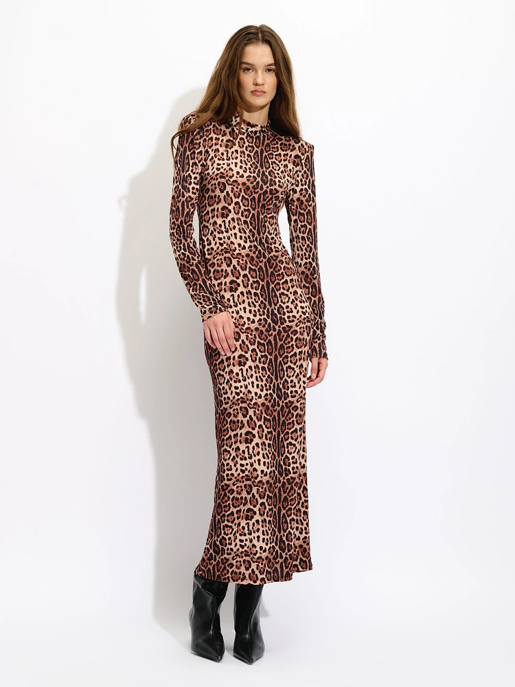 Maxi Leopard Dress