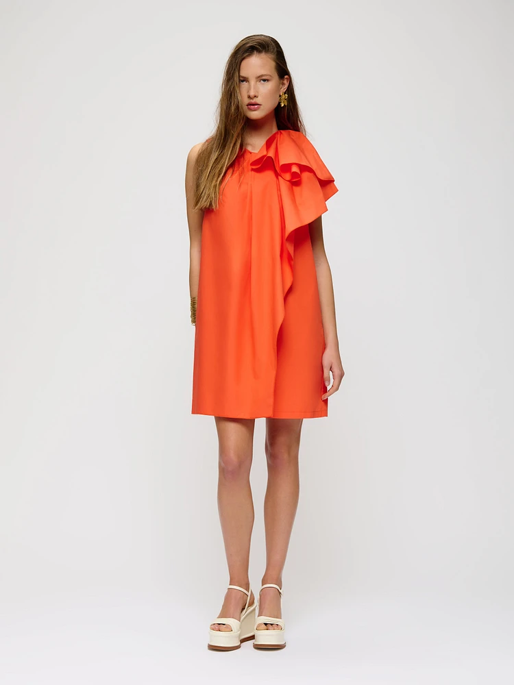 Ruffle Cotton Dress