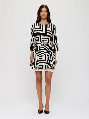 Robe à motif monochrome