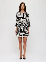 Monochromatic Pattern Dress