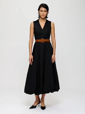 Poplin Belted Dress