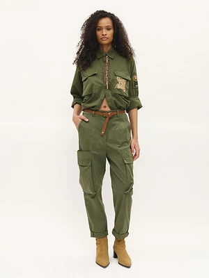 Belted Cargo Pants