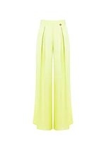 Satin Palazzo Trousers with Darts