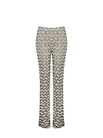 Two-Tone Knitted Trousers