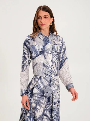 Overshirt Botanical Print