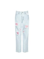 Straight Leg Denim Pants