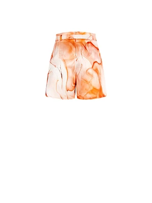 Marble Print Shorts