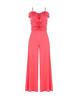Gathered Strappy Jumpsuit