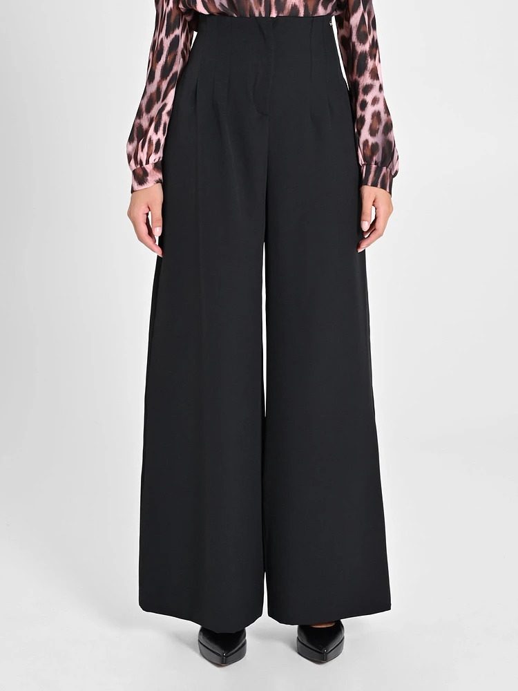 Pantalon large noir