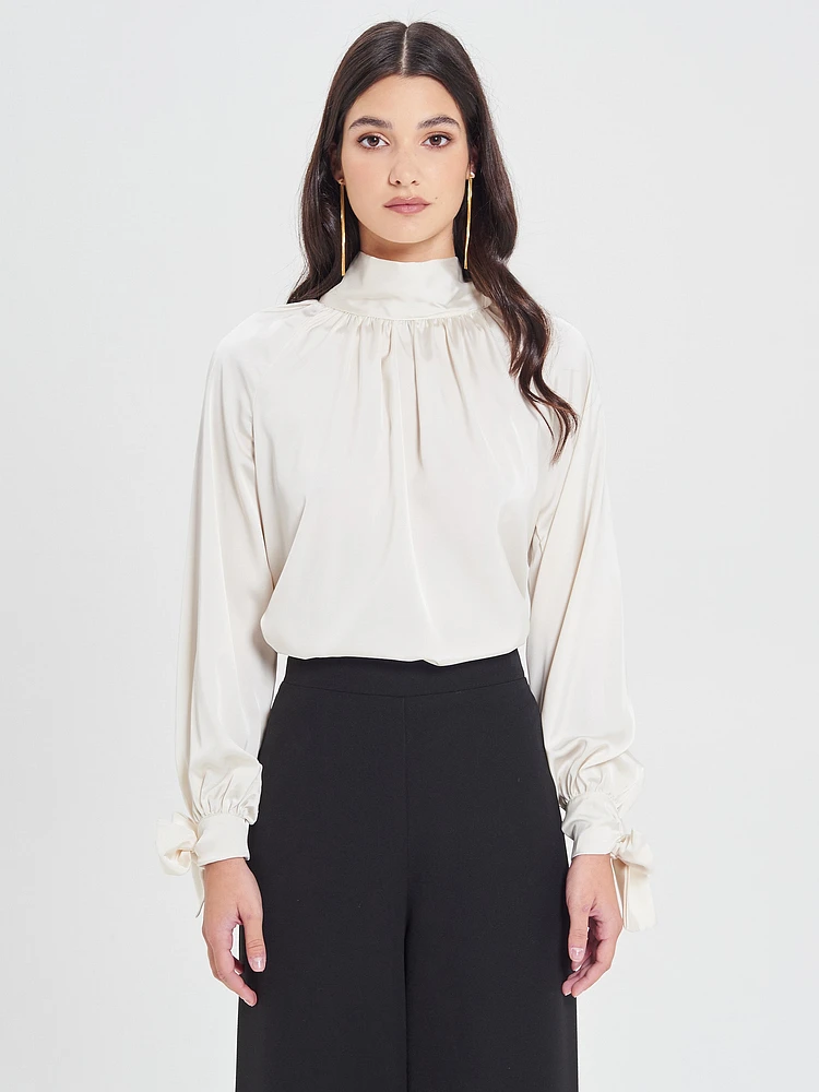 Mock Collar Blouse