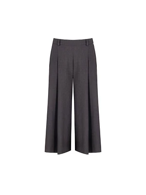 Pleated Cropped Trousers