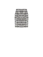 Front Tweed Skirt