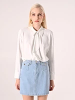 Chemisier blanc à col