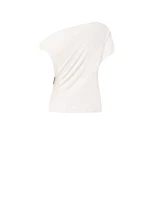 Knitted Fitted Top with Buckle Detail